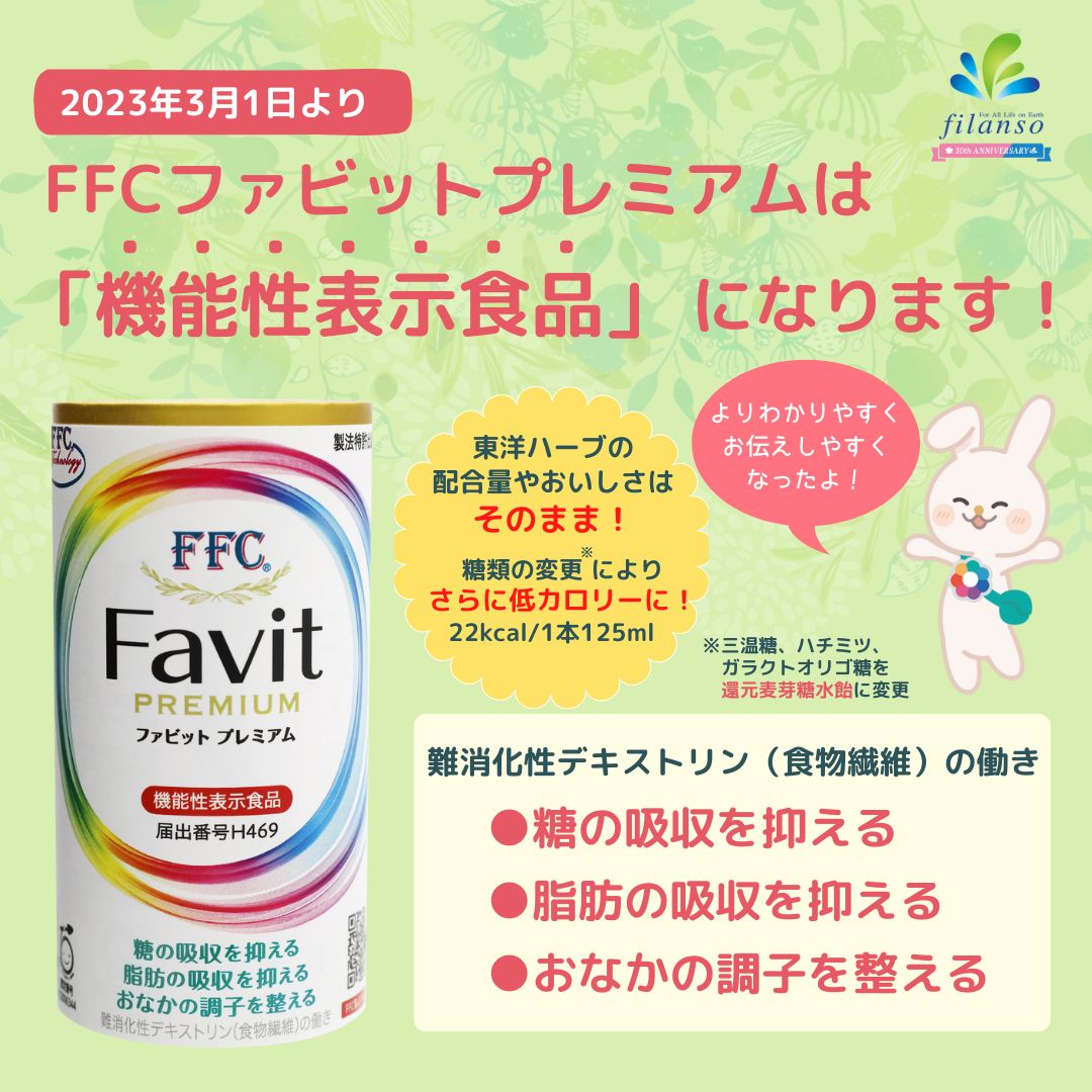 FFCファビットプレミアム 機能性表示食品 SNS用画像